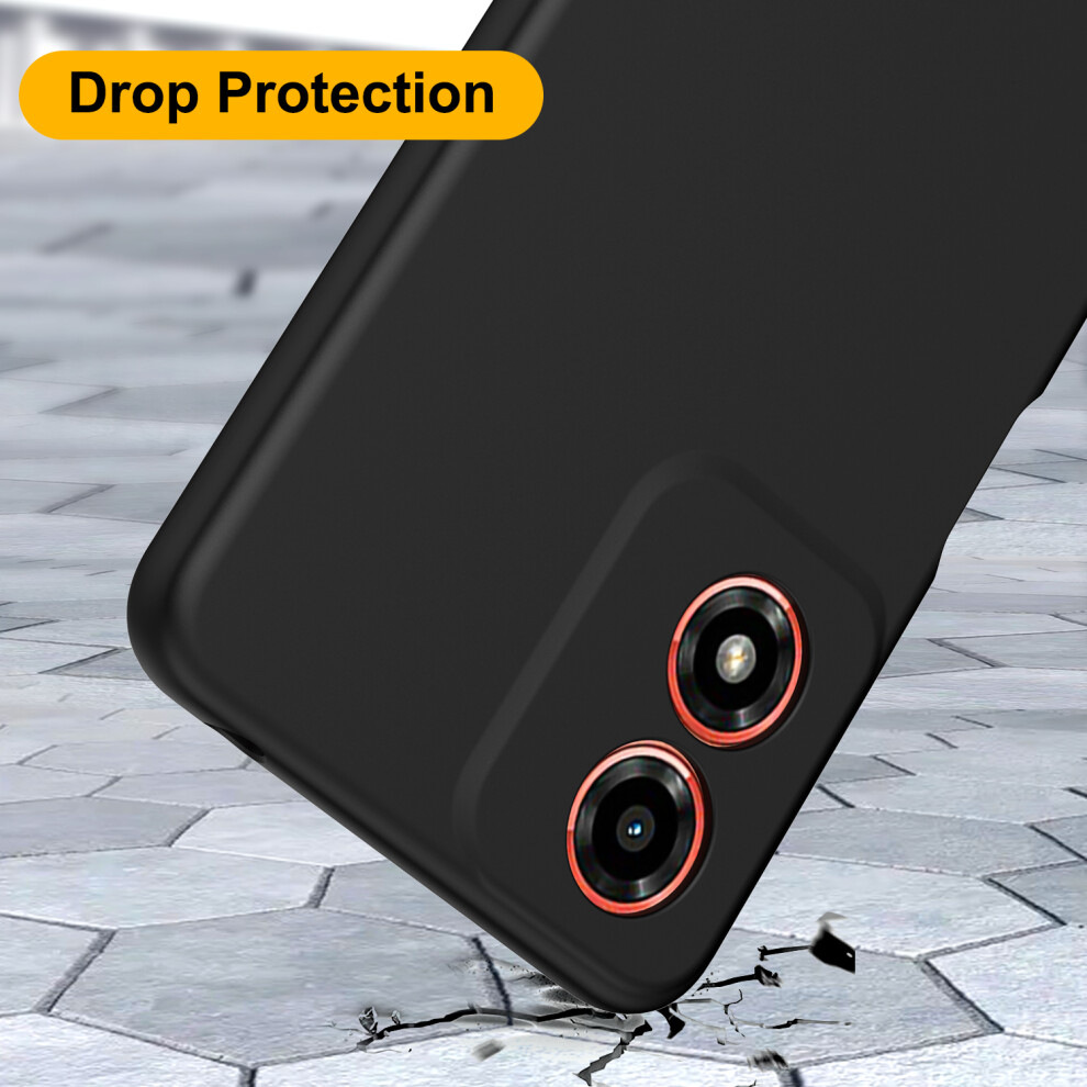 motorola-g04---e14--black--for-motorola-g04---moto-e14-liquid-silicone-shockproof-phone-case