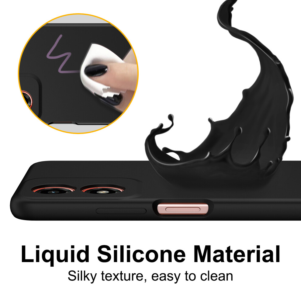 motorola-g04---e14--black--for-motorola-g04---moto-e14-liquid-silicone-shockproof-phone-case