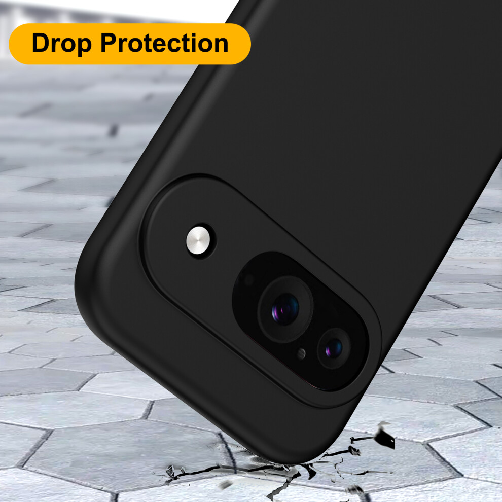 google-pixel-9--black--for-google-pixel-9-pro-xl-liquid-silicone-magsafe-shockproof-phone-case