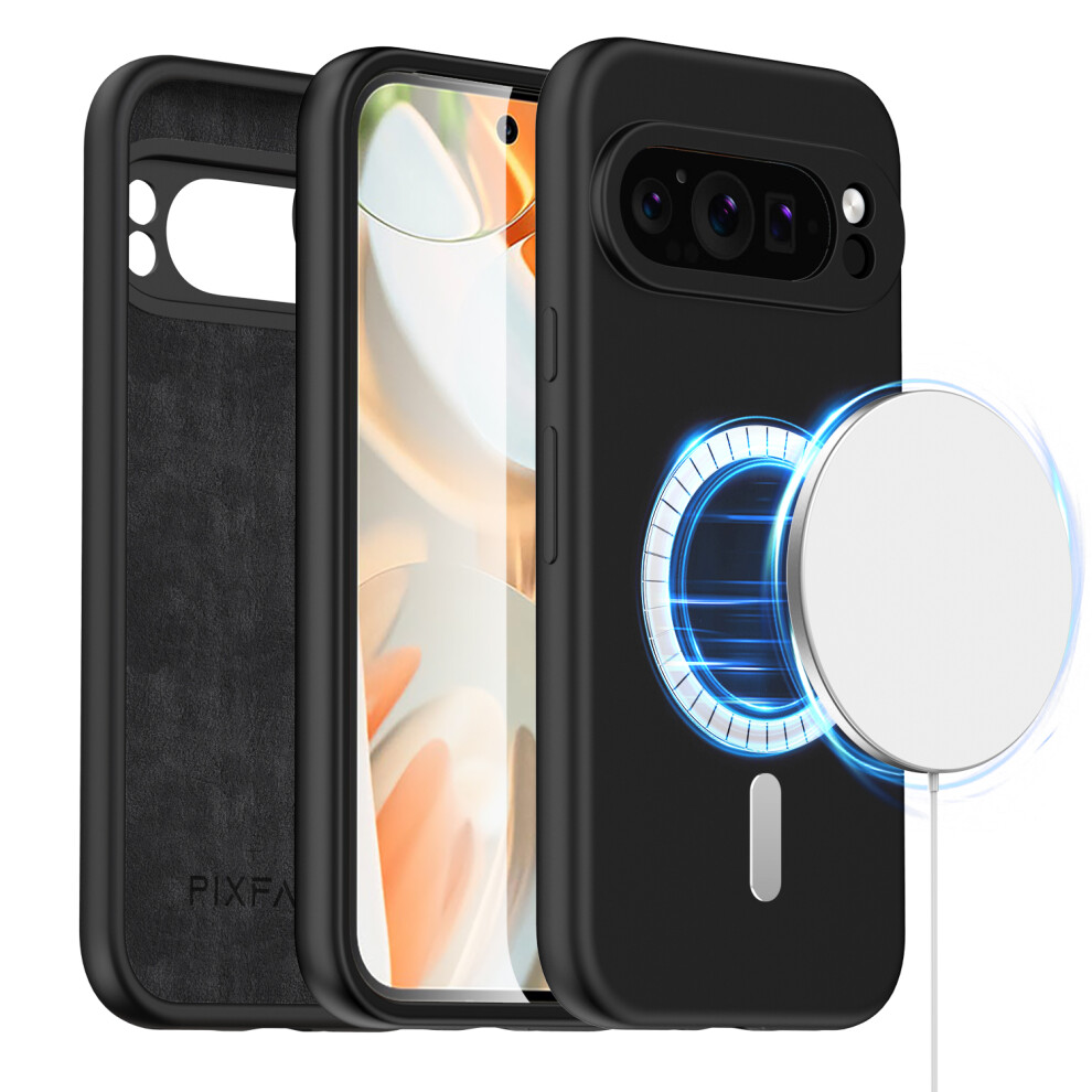 google-pixel-9-pro-xl--black--for-google-pixel-9-pro-xl-liquid-silicone-magsafe-shockproof-phone-case
