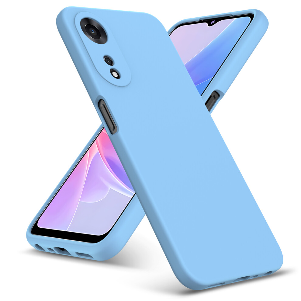(Oppo A58 / A78 (5G), ) For Oppo A58 / A78 5G Case Liquid Silicone Shockproof Phone Case Blue 5059302101606