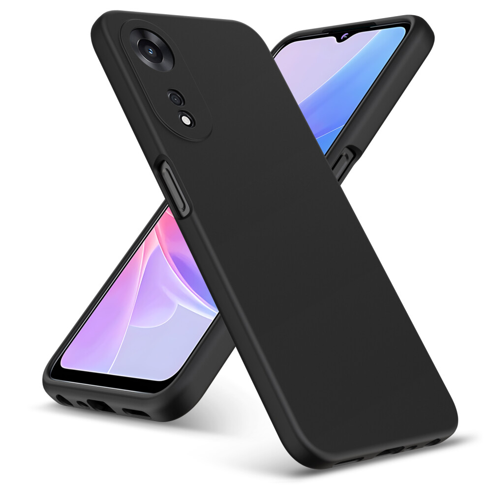 (Oppo A58 / A78 (5G), ) For Oppo A58 / A78 5G Case Liquid Silicone Shockproof Phone Case Black 5059302101590