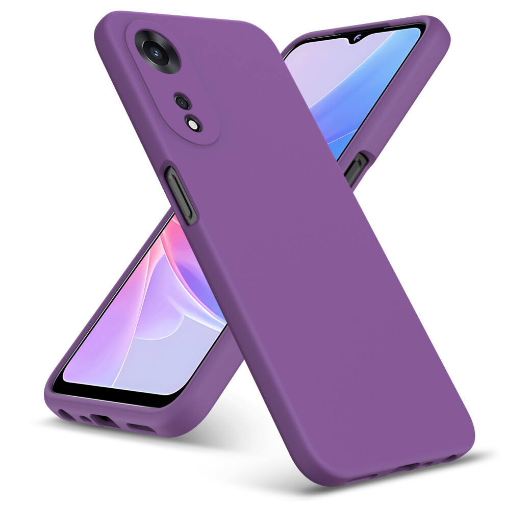 (Oppo A58 / A78 (5G), ) For Oppo A58 / A78 5G Case Liquid Silicone Shockproof Phone Case Purple 5059302101620