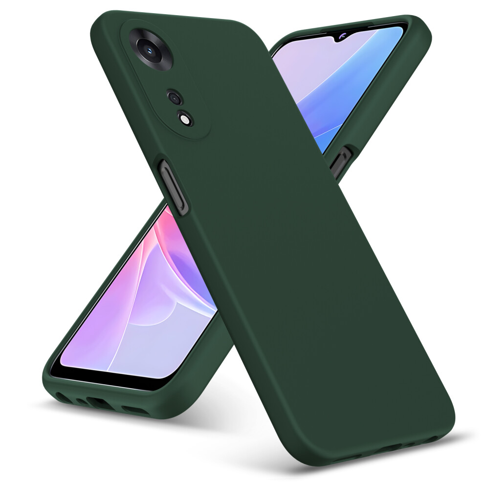 (Oppo A58 / A78 (5G), ) For Oppo A58 / A78 5G Case Liquid Silicone Shockproof Phone Case Green 5059302101644