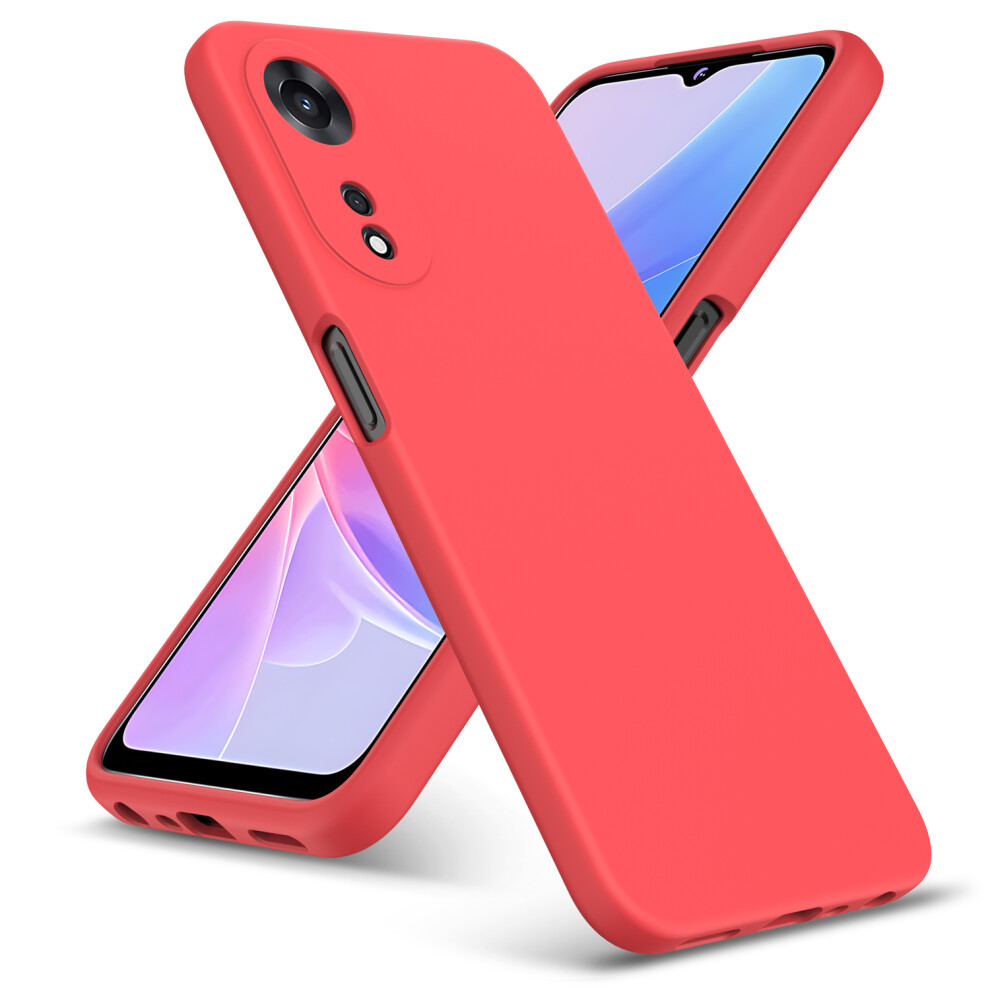 (Oppo A58 / A78 (5G), ) For Oppo A58 / A78 5G Case Liquid Silicone Shockproof Phone Case Red 5059302101637