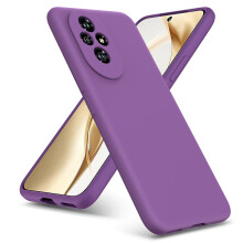 (Honor 200, Purple) For Honor 200 Lite Pro Liquid Silicone Shockproof Phone Case