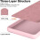 (Honor 200 Pro, Pink) For Honor 200 Lite Pro Liquid Silicone Shockproof Phone Case 3
