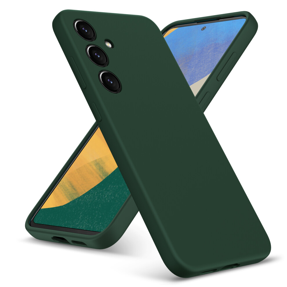 (Samsung Galaxy S23 Fe, ) For Samsung Galaxy S23 Fe Liquid Silicone Shockproof Phone Case Green 5059302101705
