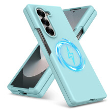 (Samsung Galaxy Z FOLD 6, Green) For Samsung Galaxy Z Fold6 Liquid Silicone Magsafe Shockproof Phone Case