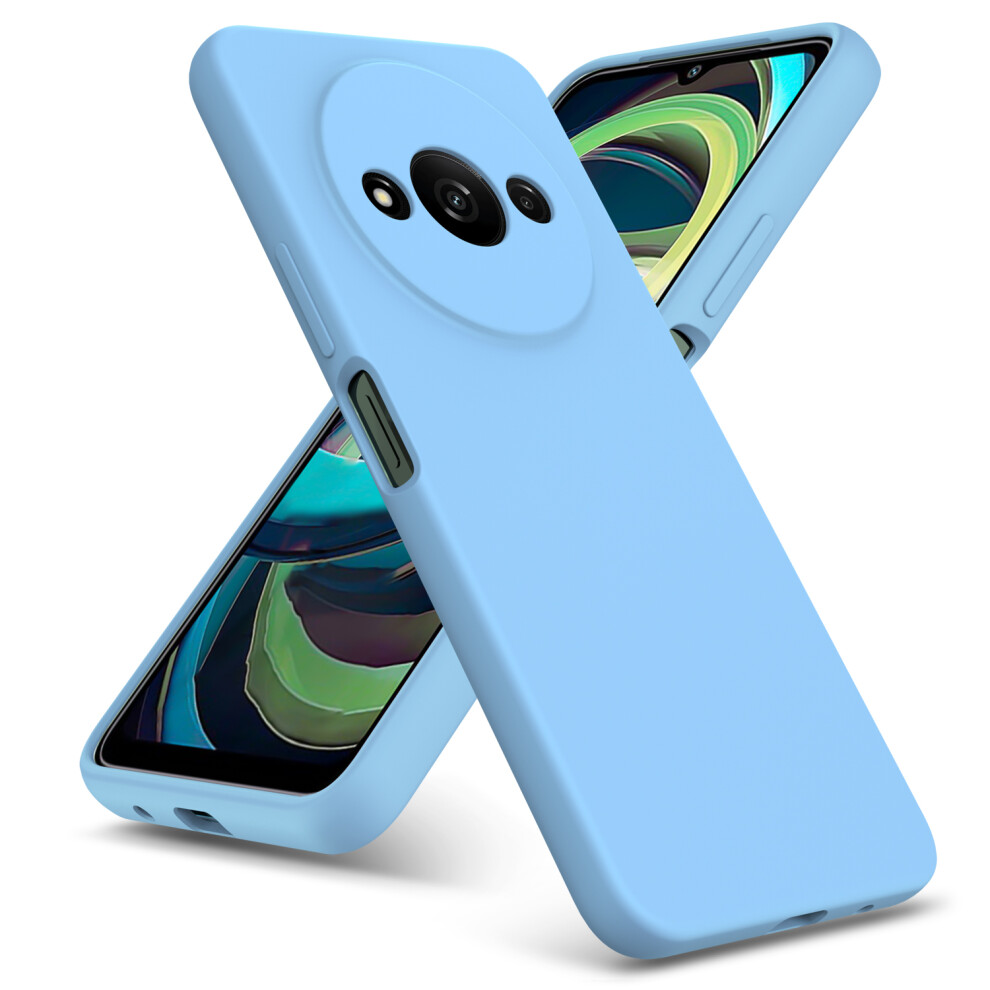 (Xiaomi Redmi A3, ) For Xiaomi Redmi A3 Liquid Silicone Shockproof Phone Case Blue 5059302111568