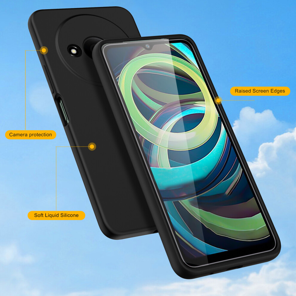xiaomi-redmi-a3--green--for-xiaomi-redmi-a3-liquid-silicone-shockproof-phone-case