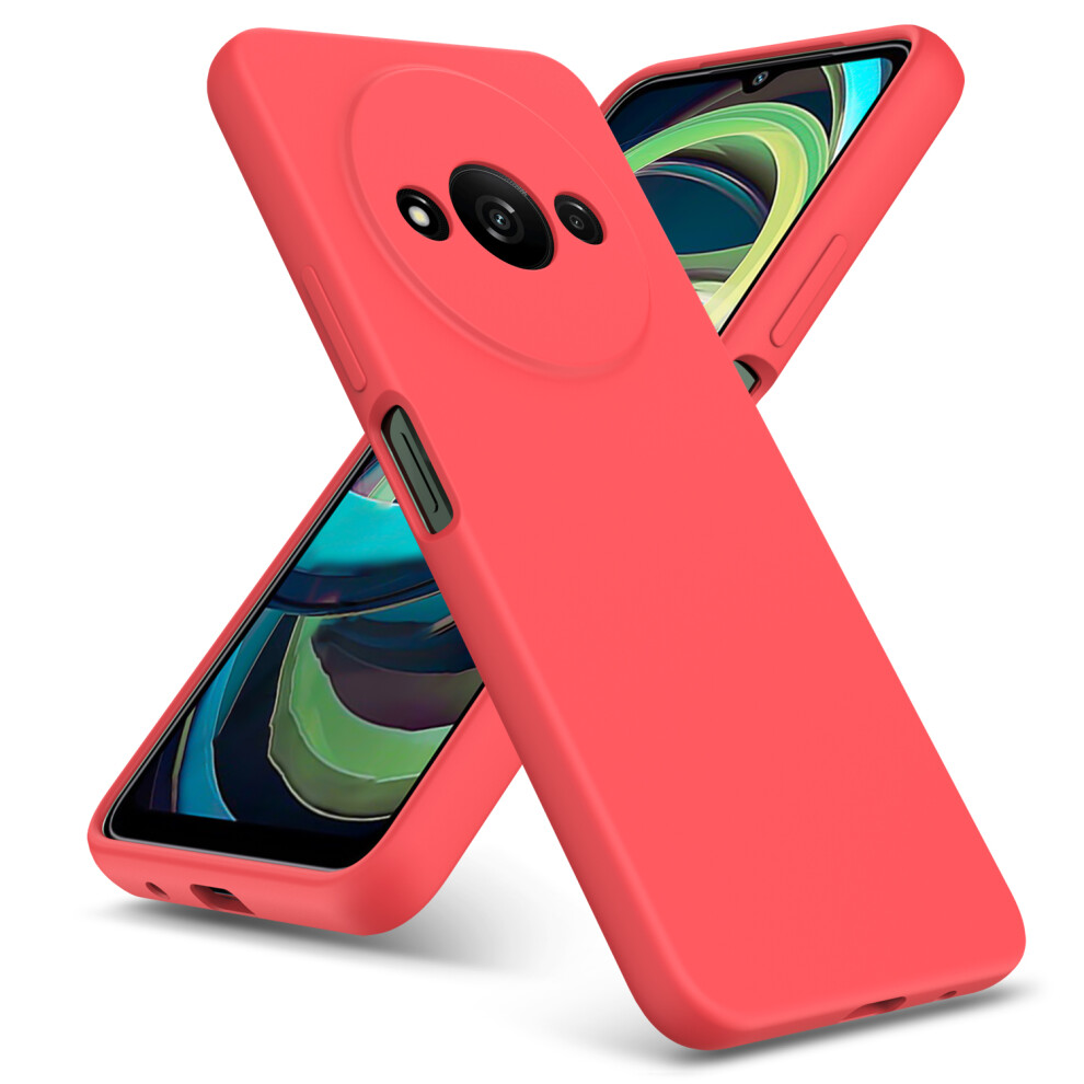(Xiaomi Mi A3, ) For Xiaomi Mi A3 Liquid Silicone Shockproof Phone Case Red 5059302111605