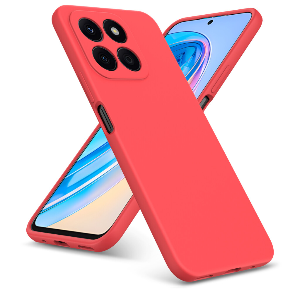(Honor X8 (5G) / 70 Lite / X6, ) For Honor X8 5G / Honor 70 Lite / X6 Liquid Silicone Phone Case Red 5059302099972