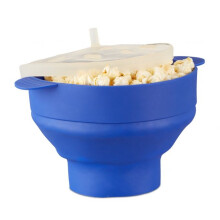 Popcorn bowl in silicone for the microwave