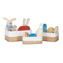 Storage basket bathroom 3 parts