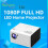 Proyector LED Full HD 1080P de 4000 lúmenes 6