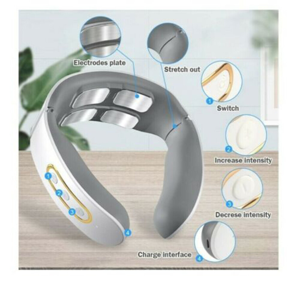 Goplushtoy Electric Neck Massager Deep Tissue Massage Pain And Soreness Relief