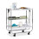 Folding serving trolley 1