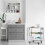 Folding serving trolley 2