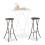 Klappbare Barhocker BASTIAN 1