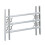 Burglar protection with extendable window grill 1