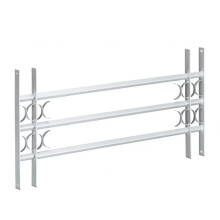 Burglary protection with extendable window grill