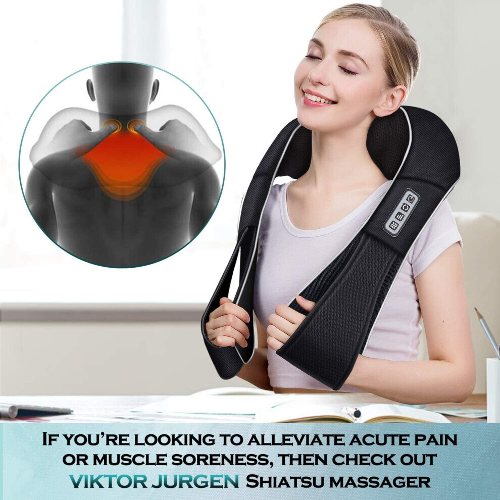 Goplushtoy Electric Massagers Neck Massager Back Massager With Heat Shiatsu Shoulder Massager