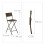 Klappbarer Barhocker BASTIAN 2er Set 4