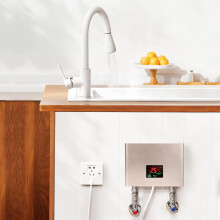 Instant Water Heater Tankless Mini Electric Water Heaters 3000W Rose Gold