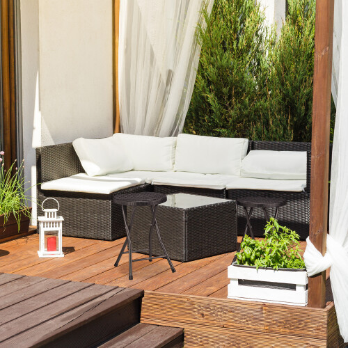 2 Stk. Klapphocker aus Rattan 1