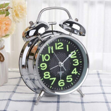 Desk Alarm Clock Super Loud Double Bell Alarm Clock with Night Light Bedside Home Decor