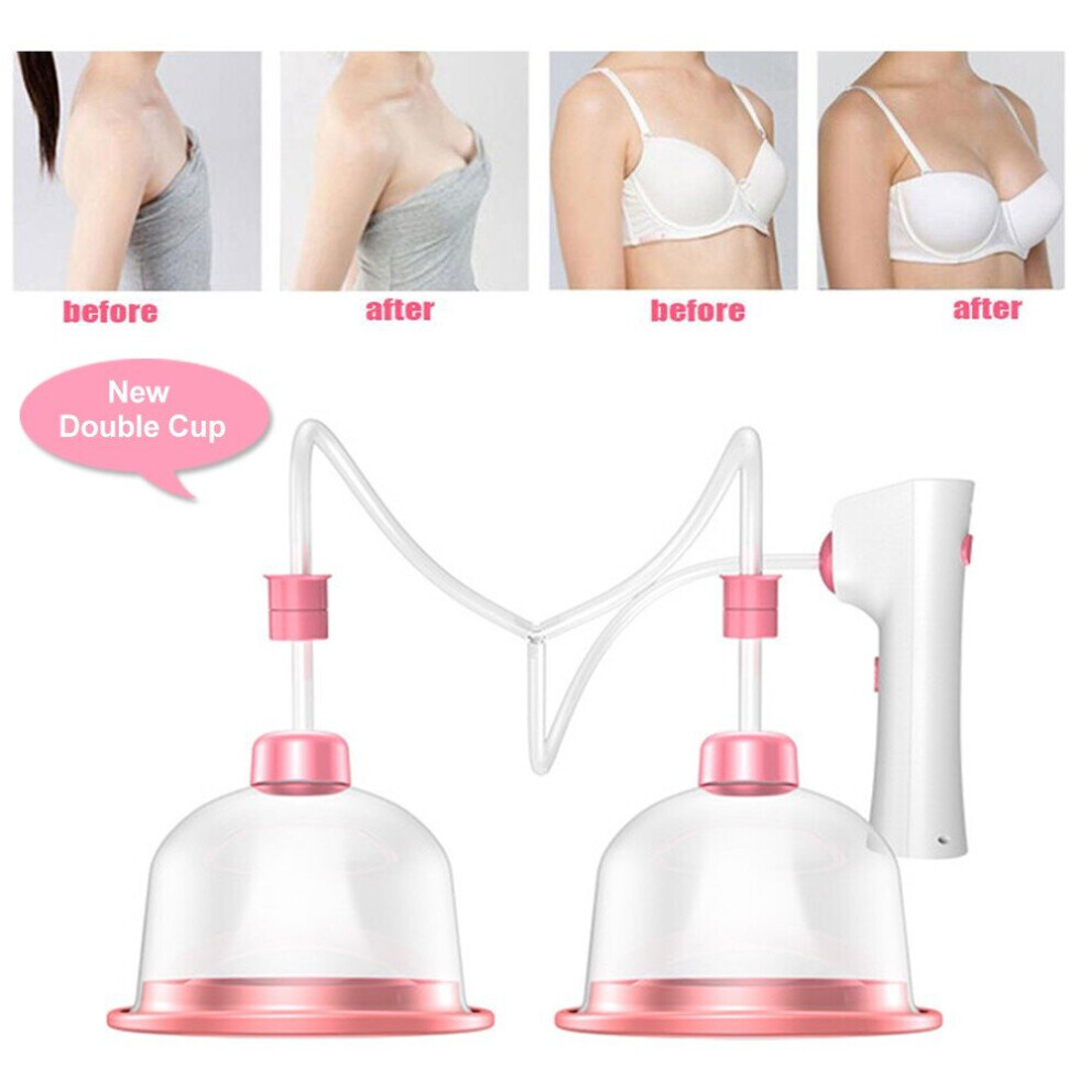 Breast Enlargement Small Vacuum Pump Multifunctional Double Cup UK