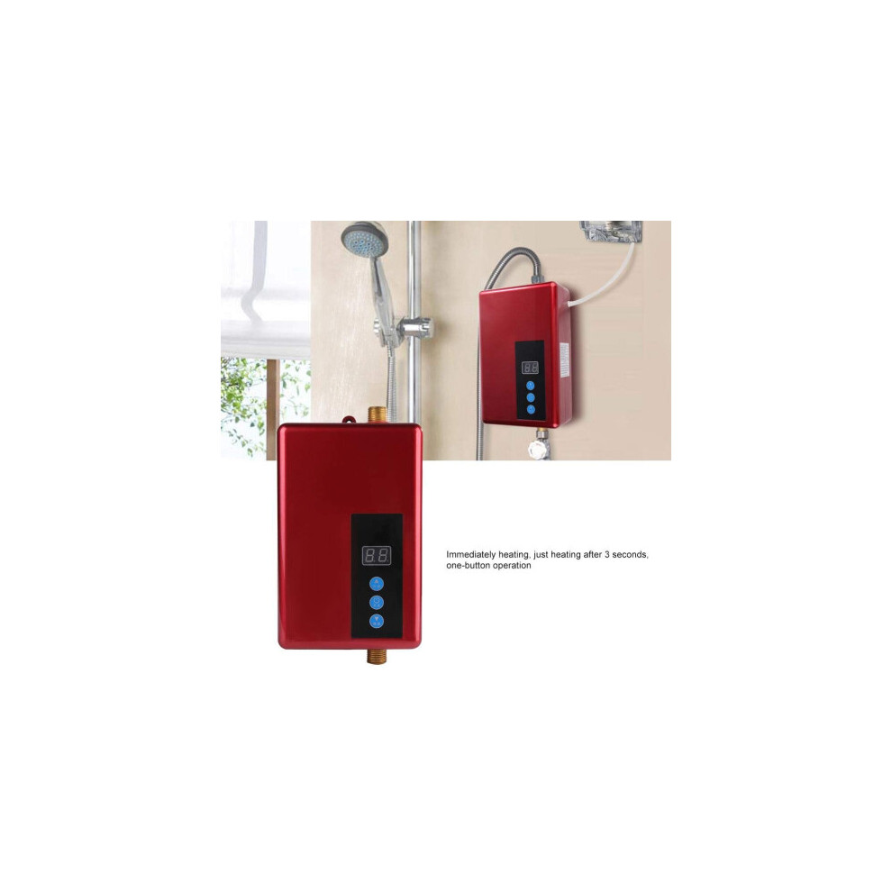 5500W Water Heater Electric Instant Water Heaters Lcd Digital Temperature Display 6942623057488