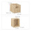 Wall shelf in walnut with baskets 6