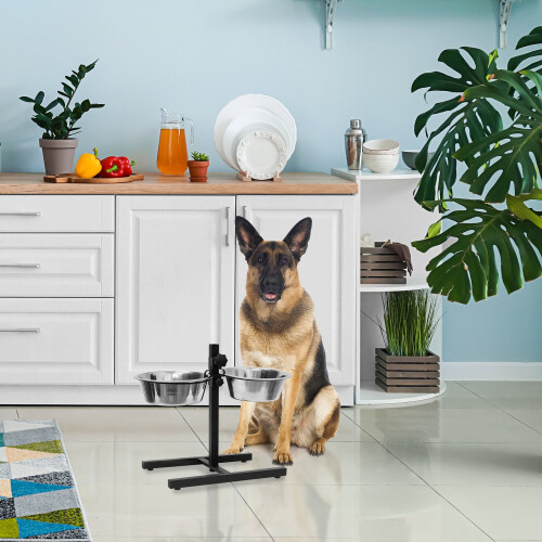 Futterstation für Hunde heb- und senkbar 1
