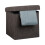 Tabouret pliable avec rangement en tissu lin 1