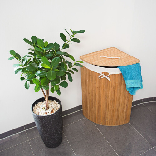 Wäschekorb Ecke Bambus 1