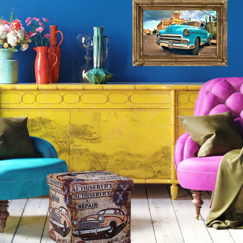 Hocker mit Stauraum Trendmotiv 2