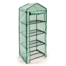 Greenhouse with net-reinforced PE foil