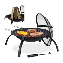 Feuerschale XL mit Grillzubehör