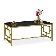Couchtisch in Schwarz und Gold