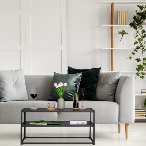 Schwarzer Couchtisch 1