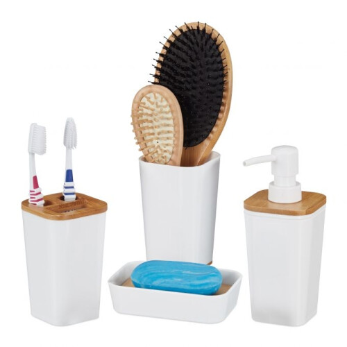 Badaccessoires in 4 Teilen