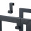 Wood stand with 2 shelves 6