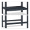 Wood stand with 2 shelves 7