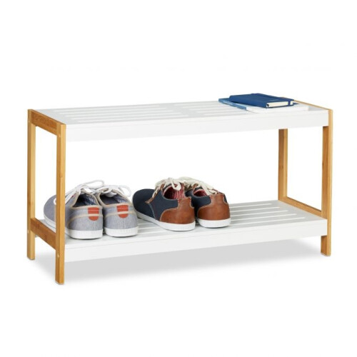 Schuhregal weiß natur
