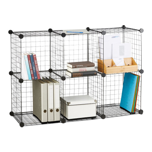 Regalsystem mit Drahtgitter 6 Fächer 2