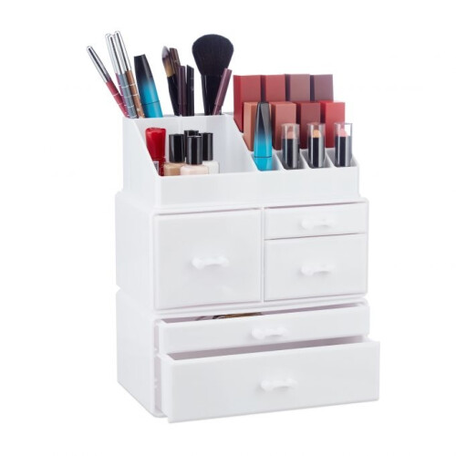 Make-up-Aufbewahrung aus Acryl mit 21 Fächern