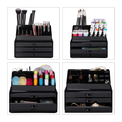 Make-up-Aufbewahrung mit 3 Schubladen 2
