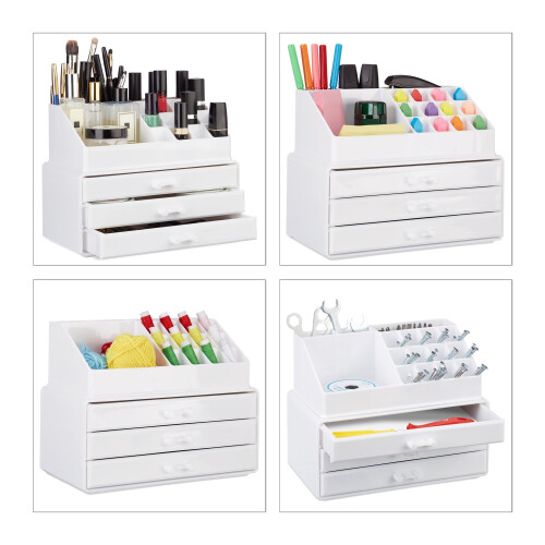 Make-up-Aufbewahrung mit 3 Schubladen 2